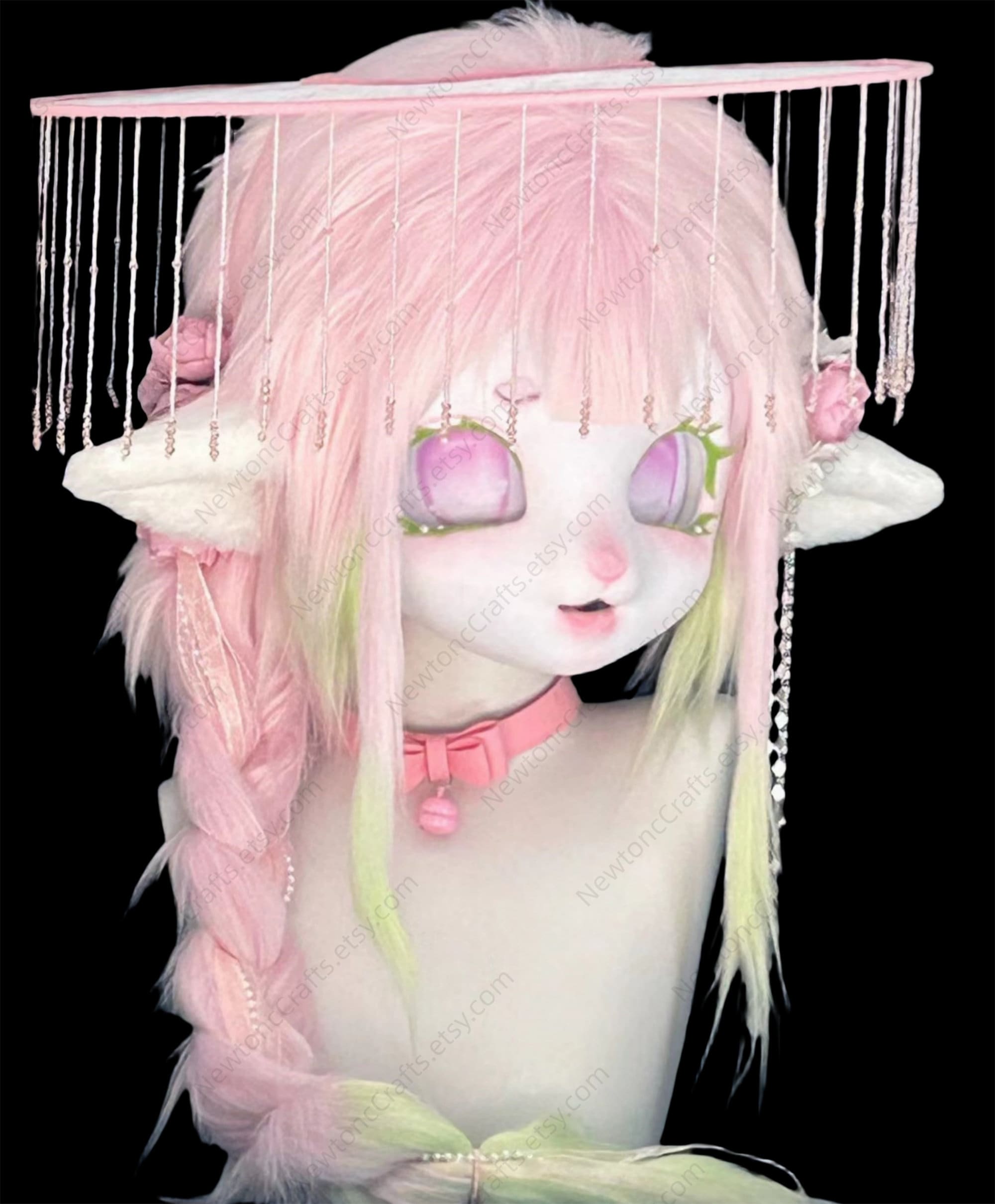 Japanese Swordswoman Fursuit Head – Kemono Furry Kigurumi Mask - Etsy