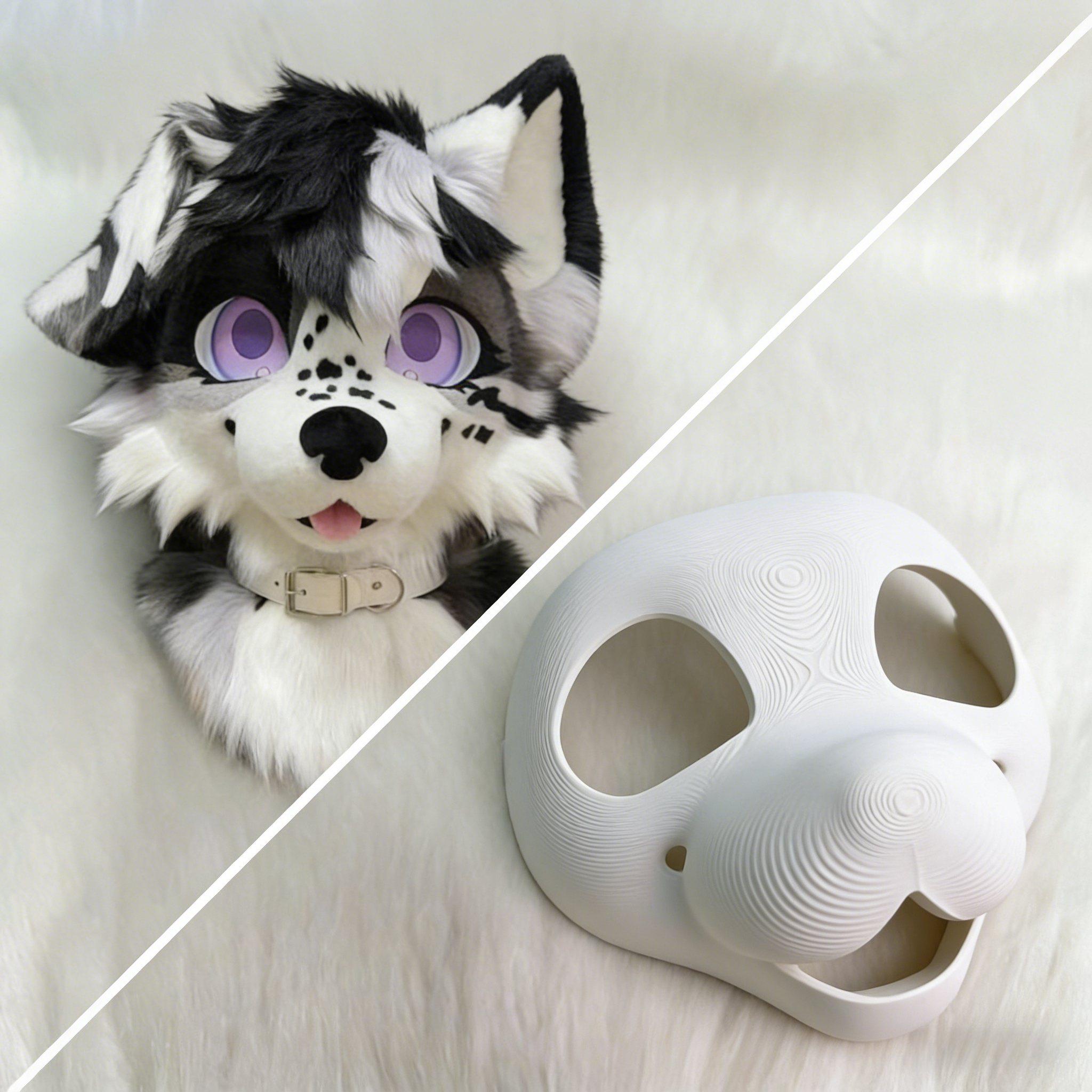 Python Fursuit 3D Printed Fursuit Head Base, Kemono Furry Mask, Fursuit Headbase - Etsy