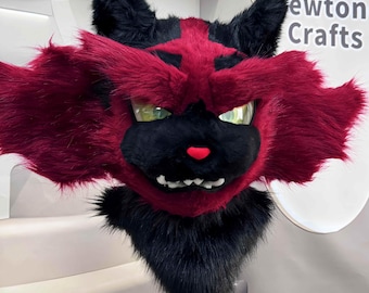 Commissione per la realizzazione di un costume in pelliccia Kemono fatto a mano, maschera in pelliccia personalizzata