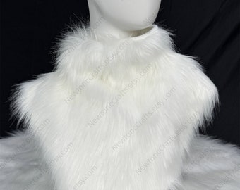 Custom Color Fursuit Scarf, Furry Neck Cover, Kigurumi Neck Bib, Faux Fur Fluffy Fursuit Accessories, Furry Costume Cosplay Prop