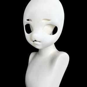 Shy Little Fox Kig Mask Base, 3D Printed Fursuit Base, Kigurumi Furry Head, Kemono Head Mask, Kemono Fursona Head Base, Fursuit Maker