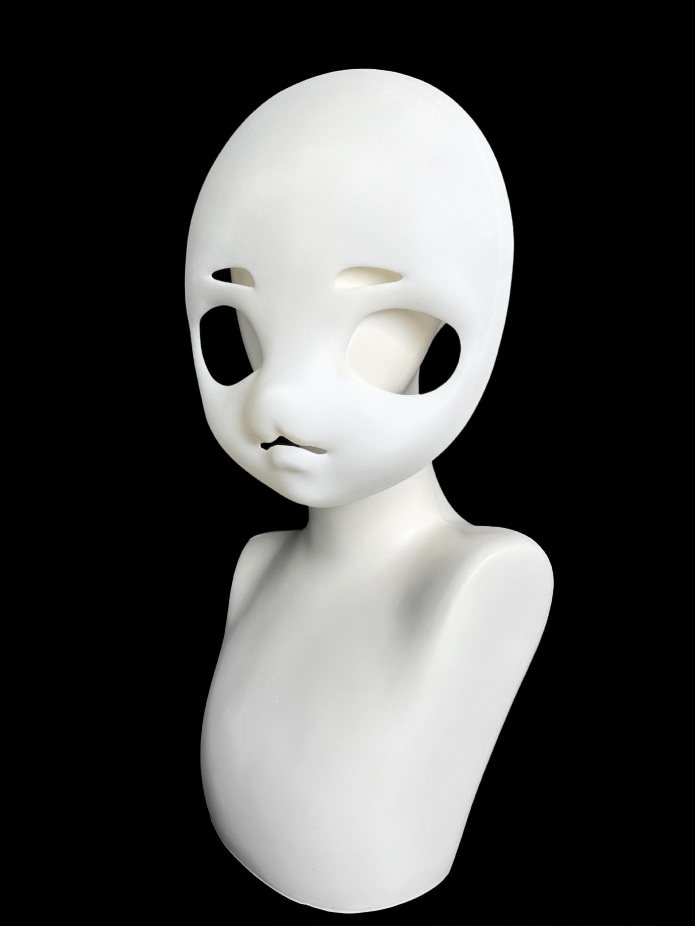 Shy Fox Kigurumi Mask Base: 3D Printed Fursuit Head, Kemono