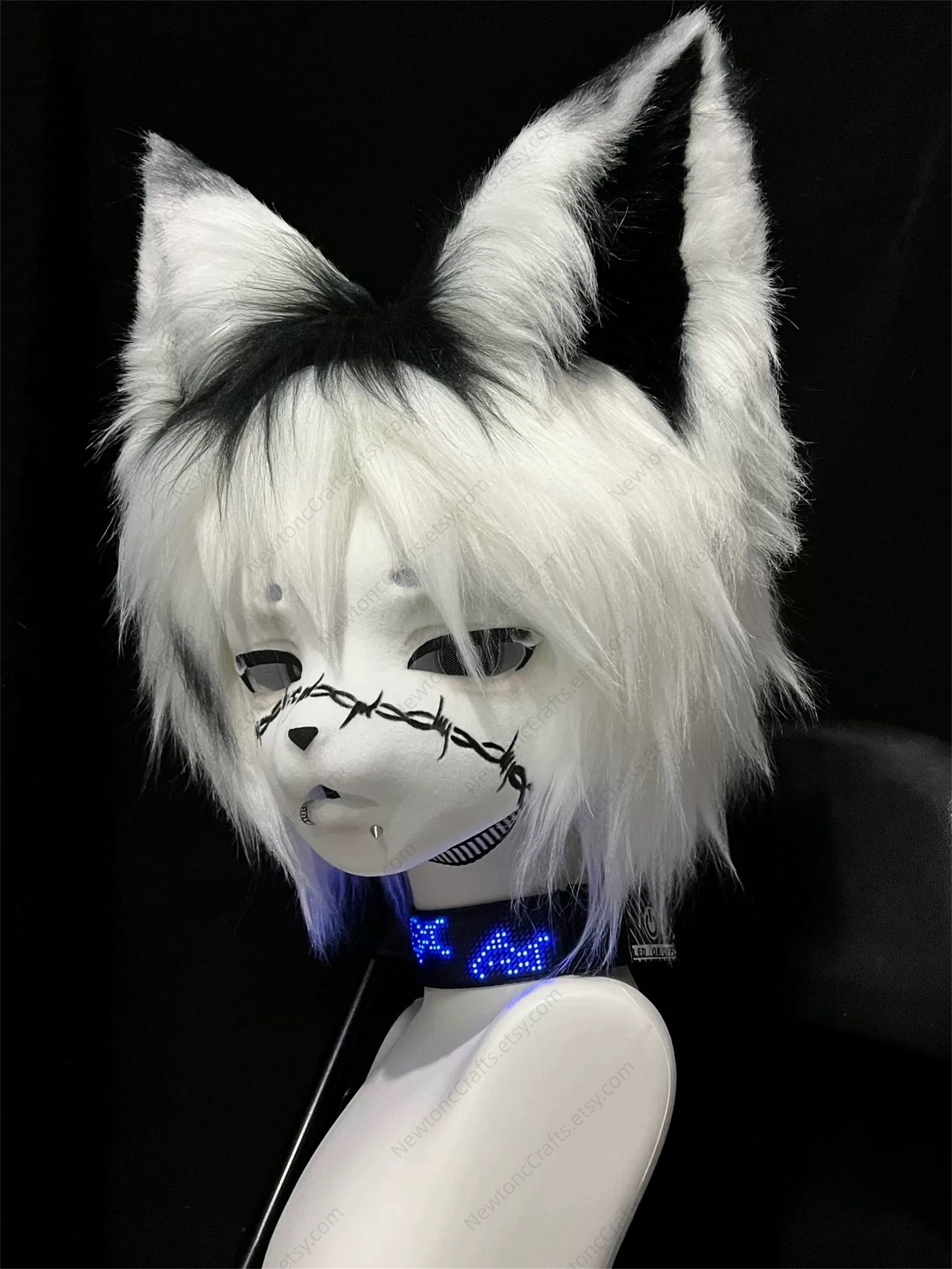 Tattooed Church Dog - Pre Made Kig Head Fursuit Mask Kigurumi Head