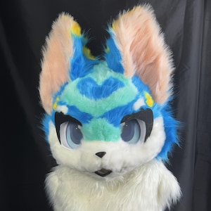 Bezpłatna karta referencyjna, zlecenie Furry, spersonalizowana maska Kemono/Kig Fursuit, spersonalizowana głowa Furry, głowa Kemono, kostium Furry, prezent dla dzieci!