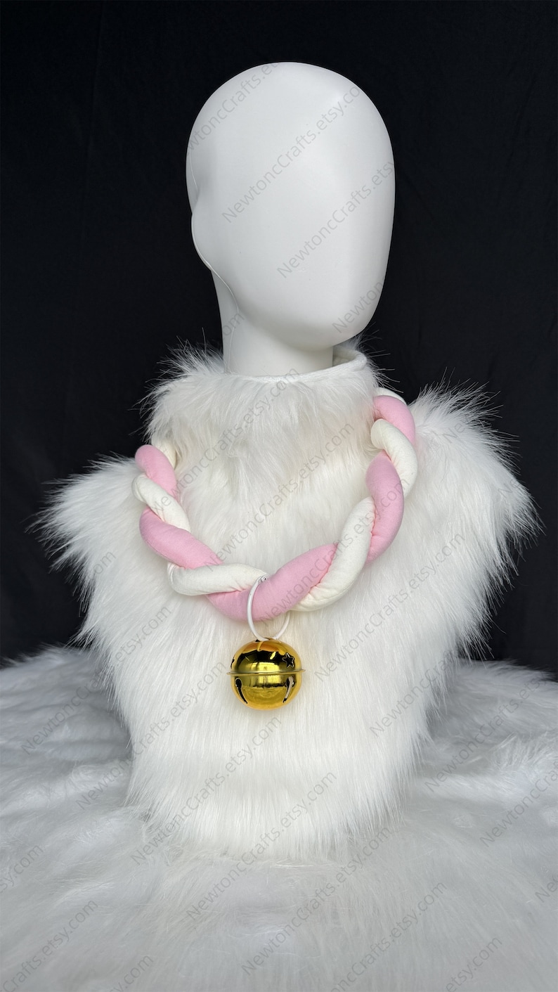 RED GOOD GIRL Fursuit Collar Tag main image 1