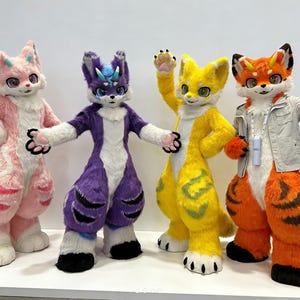 カスタムファースーツ製作依頼 - フルスーツまたは部分スーツ - ファースーツの頭部/尻尾/足部