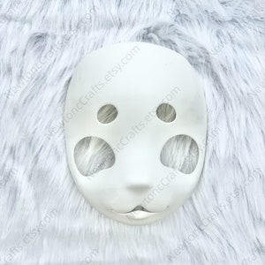 Puppy Kig Head Base, Smooth 3D Printed Fursuit Mask Base, Kigurumi Furry Head, Dino Head Base, Kemono Mask Head Base, Fursona Mask Head