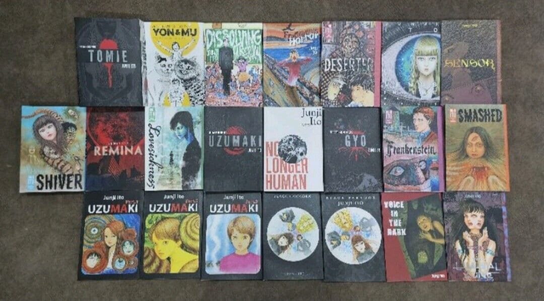 Full Set Junji Ito Story Collection Manga Volume 1-19 English Version