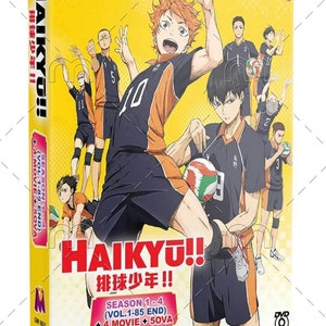 DVD】Haikyu!! Season 1 - 4 (Vol.1-85 End + 2 Ova) + 4 Movie [Eng