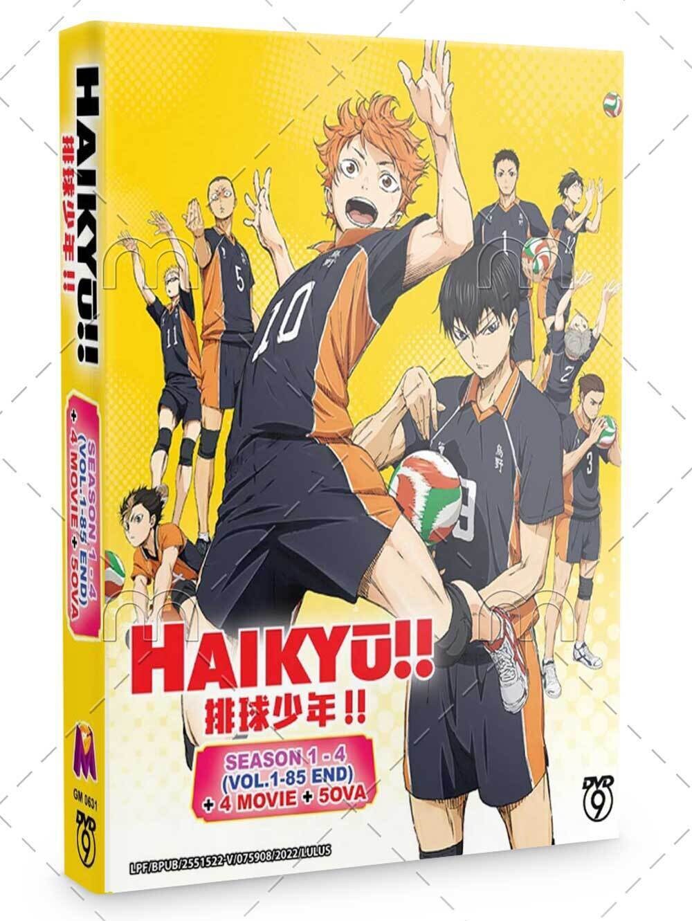 HAIKYU TEMPORADA 4 Blu-ray (episoidos 1 a 25 + 5 ova)