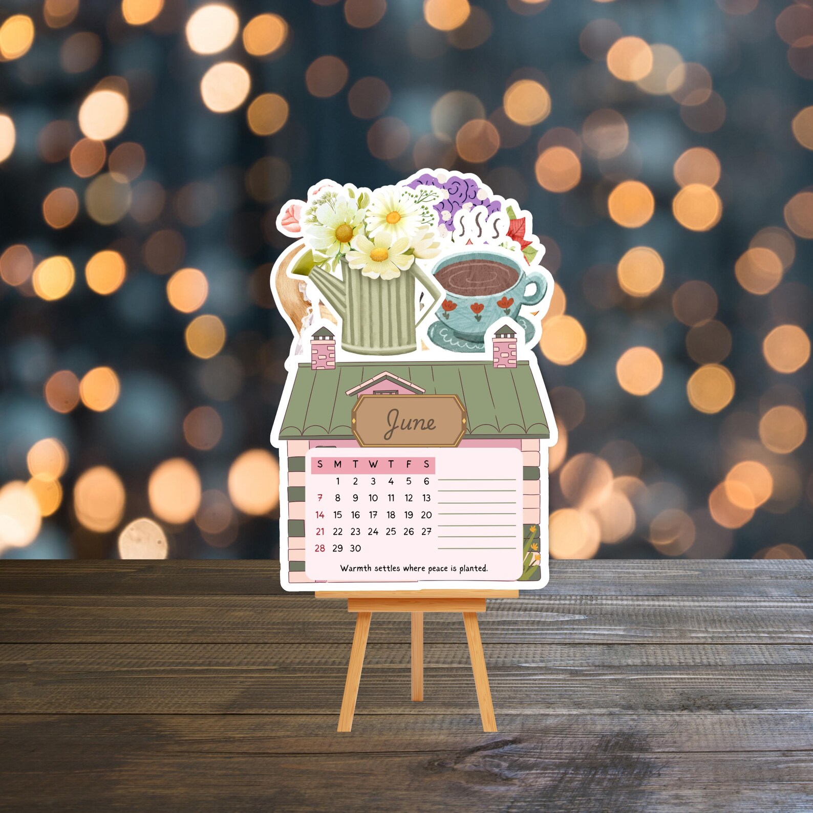 2026 Calendar, Cottagecore Calendar, Printable Calendar, Cute Calendar ...