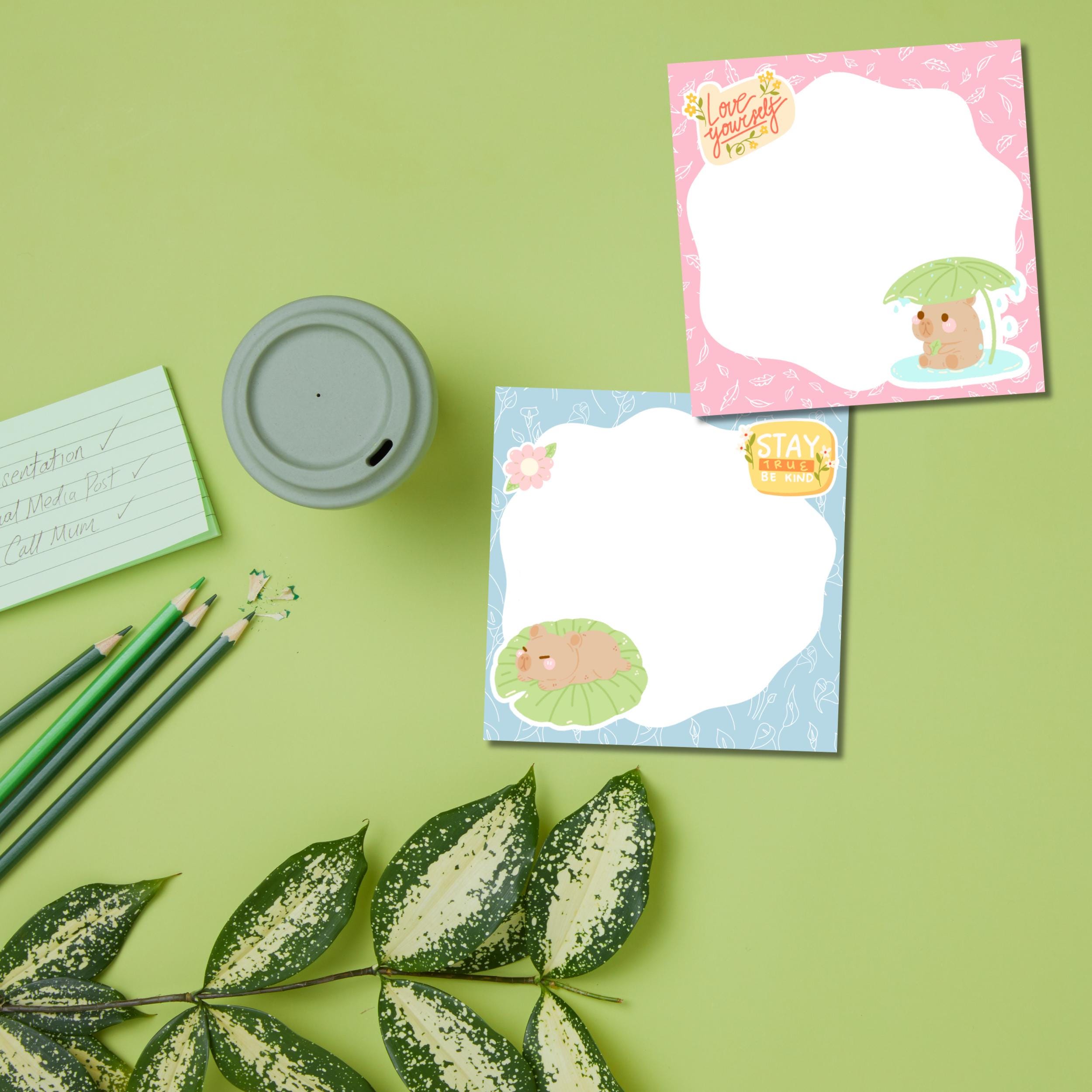 Capybara Print, Cute Capybara, Capybara Printable Notepad, Capybara ...