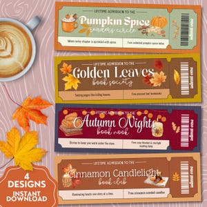 Fall Bookmark, Printable Bookmarks, Thanksgiving Bookmark, Digital Bookmarks, Cute Bookmarks, Autumn Print, Cute Stationery, Book Lover Gift