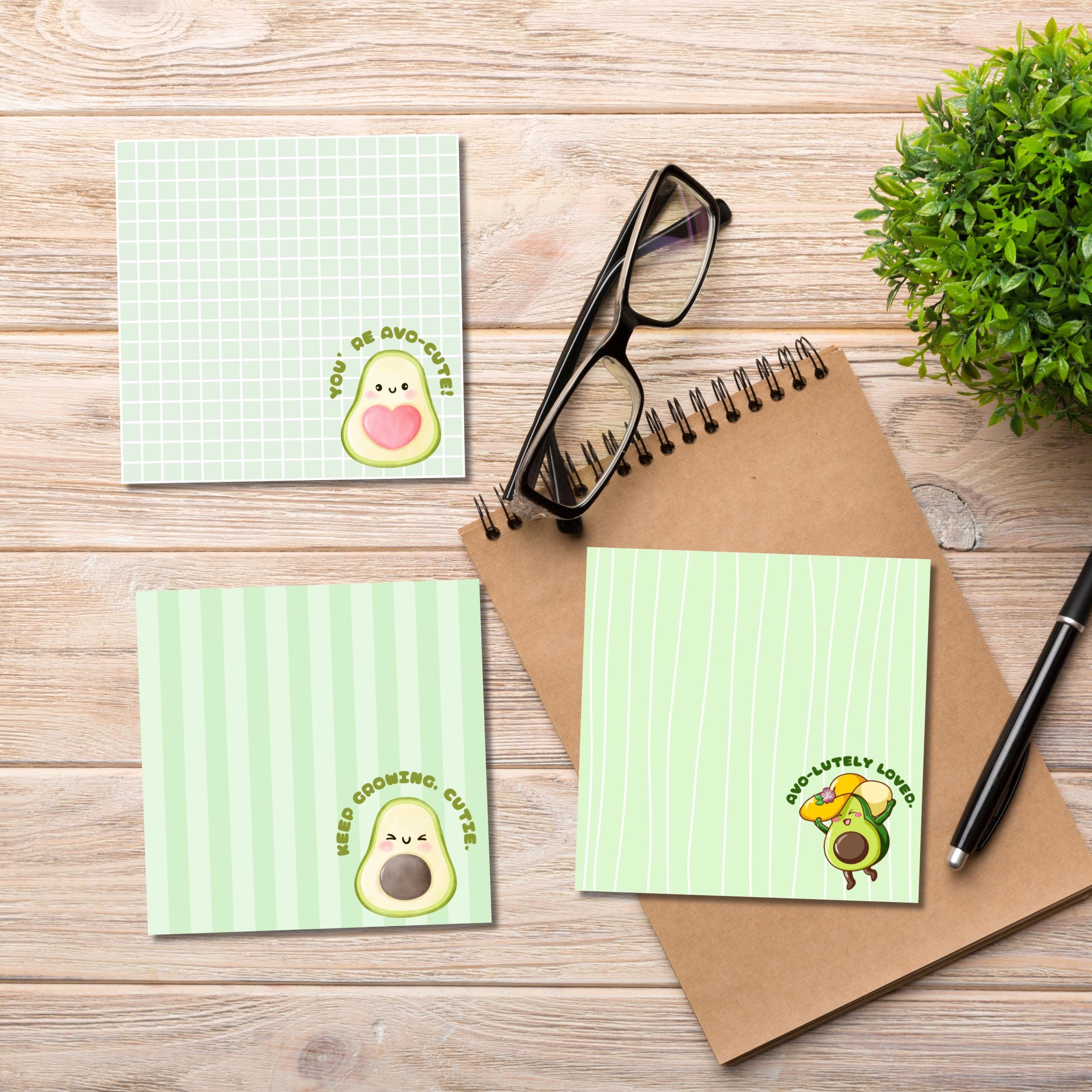 Avocado Notepad, Avocado Printable, Cute Avocado, Printable Notepad ...