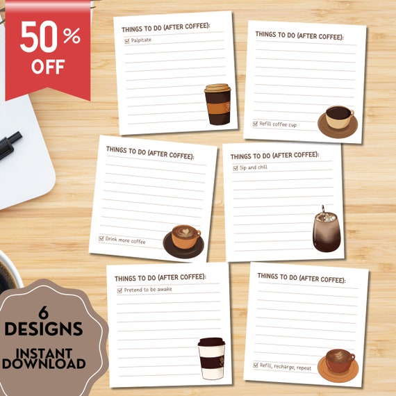 Coffee Notepad Coffee Notepad