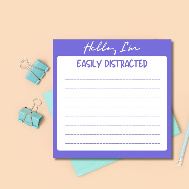 Funny Printable Notepad, Kawaii Memo Sheets ,cute Stationery ,nametag ...