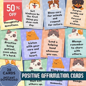 Affirmation de chat, Cartes d'affirmation positive, Affirmation d'enfants, Citations sur la rentrée, Motivation des étudiants, Affirmation de chien, Chat et chien