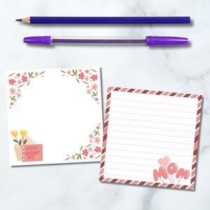 Mothers Day Printable Memo Pad , Mother Printable Notepad , Printable ...