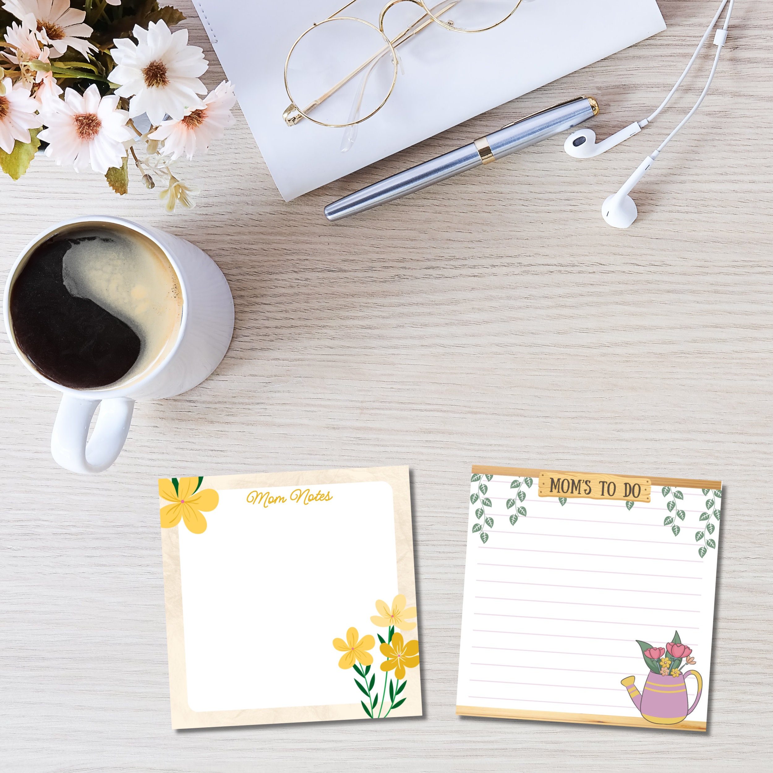 Mothers Day Printable Memo Pad , Mother Printable Notepad , Printable ...