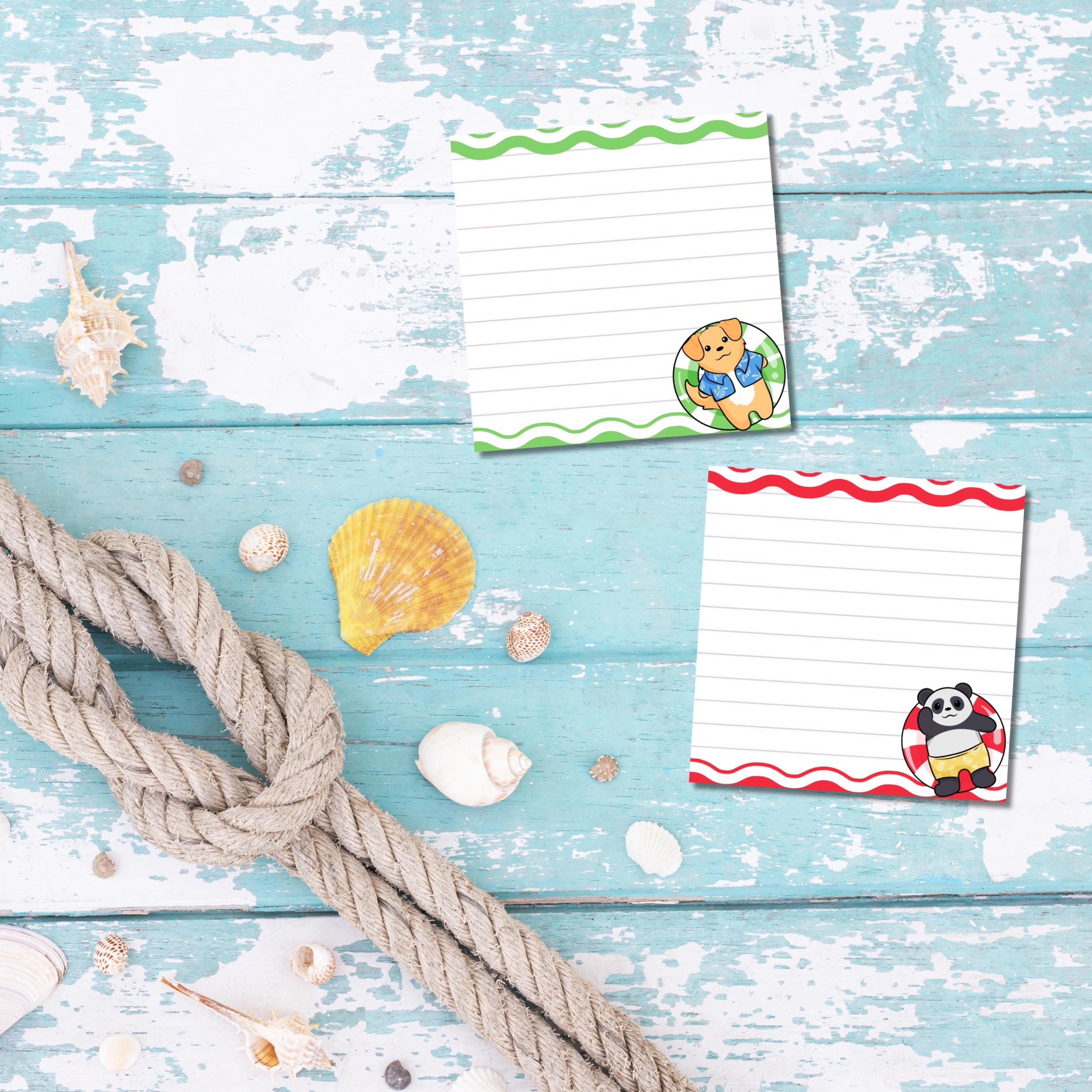 Floating Note Pad Swimming Animals Notepad, Cute Animals, Animal Floaters, Printable ...