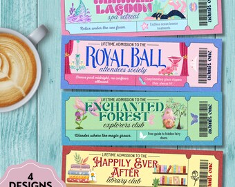Marcapáginas de cuento de hadas, marcapáginas de fantasía, marcapáginas imprimibles, libros románticos, marcapáginas digitales, marcapáginas bonito, regalo para amantes de los libros, libro de fantasía