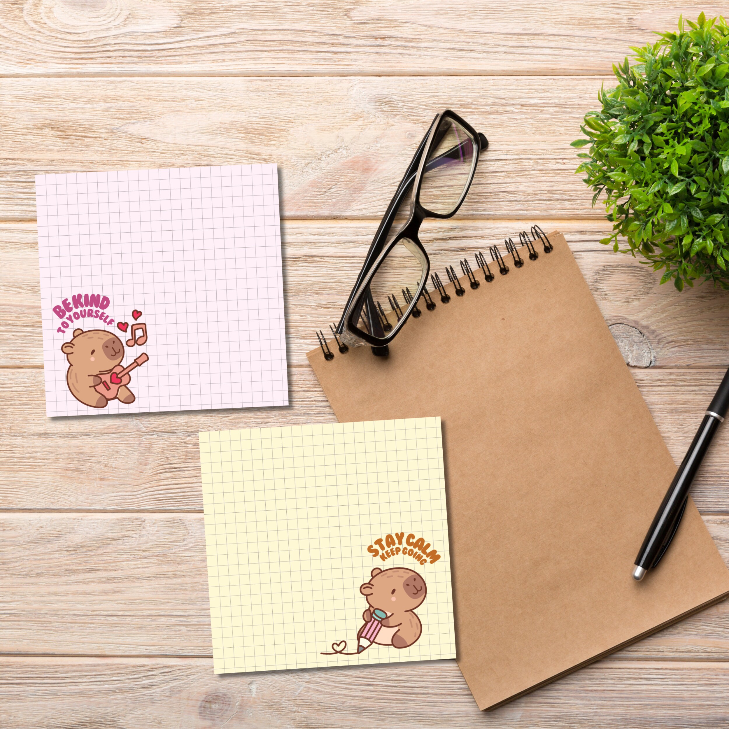 Capybara Print, Cute Capybara, Capybara Printable Notepad, Student Kids ...