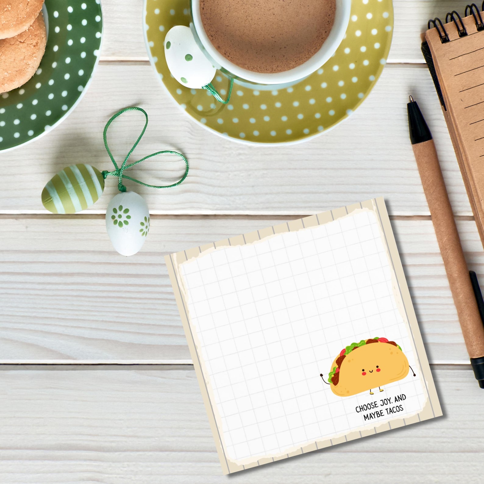Funny Printable Notepad: Kawaii Stationery, Positive Affirmations (3x3 ...