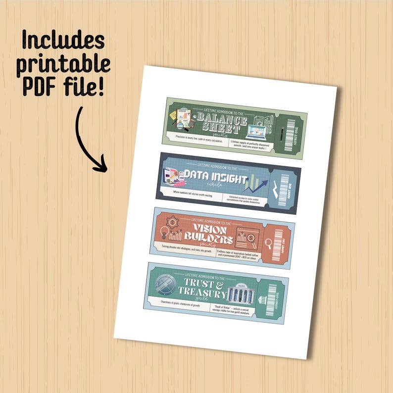 Financial Professions Bookmark, Printable Bookmarks, Digital Bookmarks ...