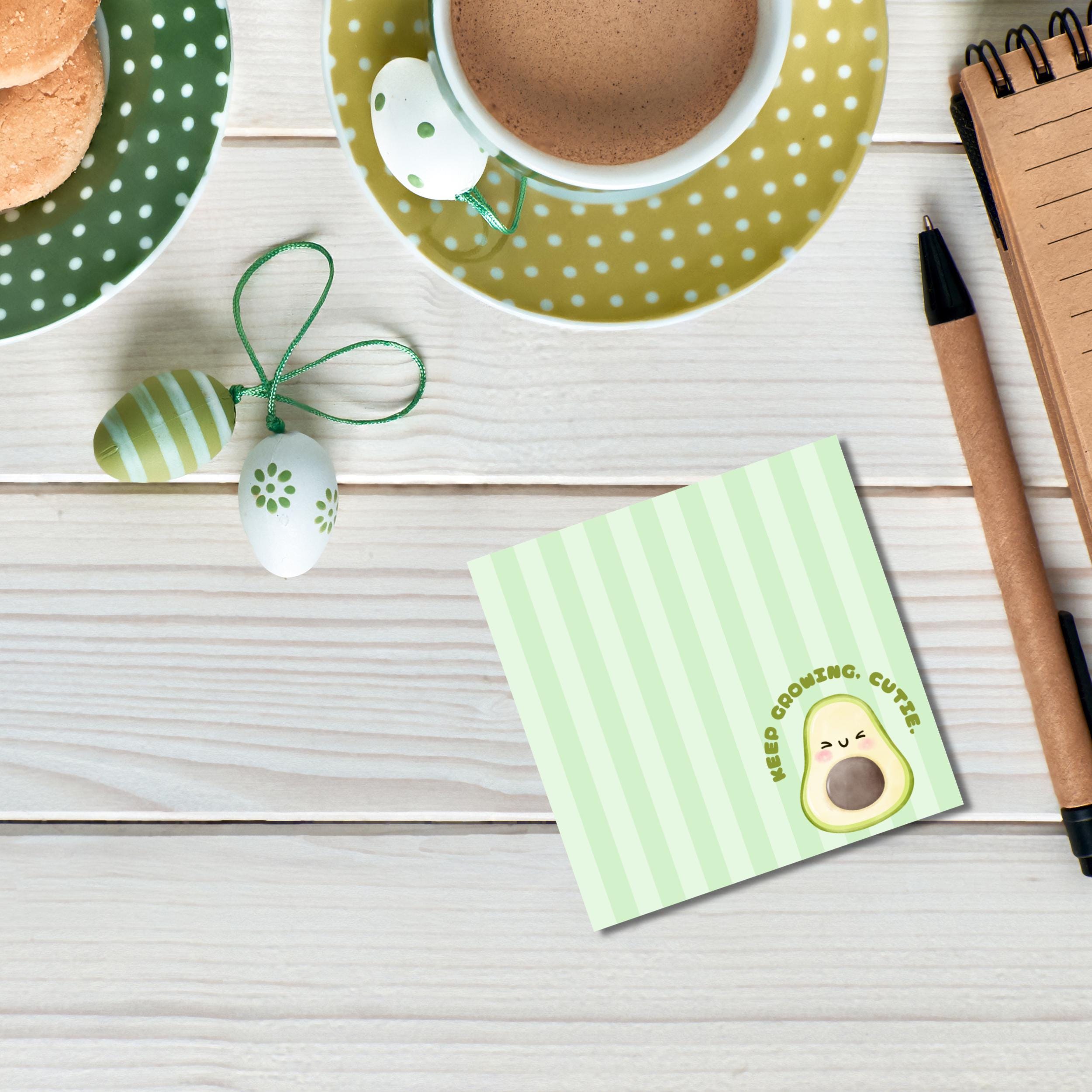 Avocado Notepad, Avocado Printable, Cute Avocado, Printable Notepad ...