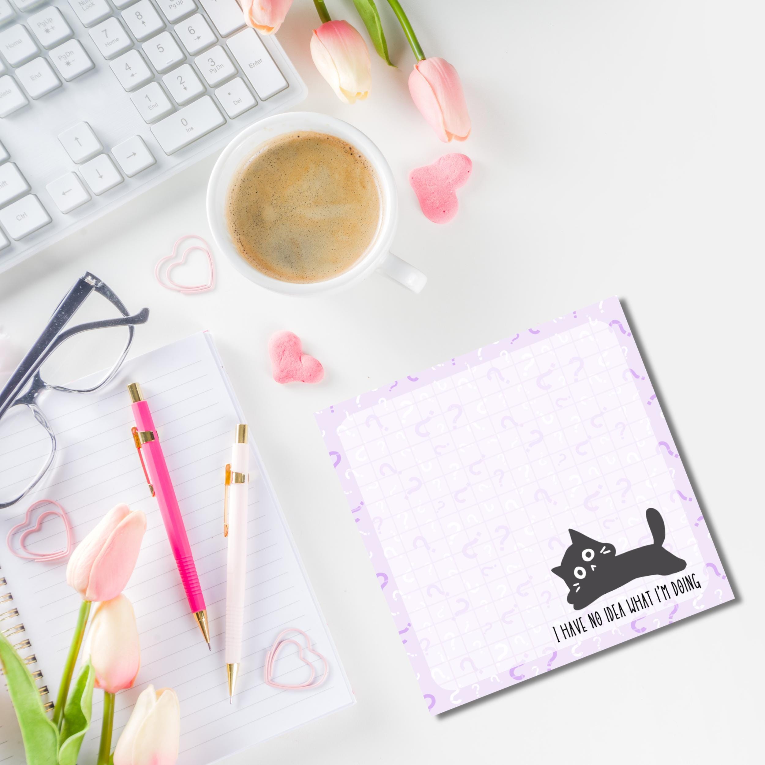 Fun Animal Note Pad Slightly Chaotic Funny Printable Notepad: Kawaii Stationery, Positive ...