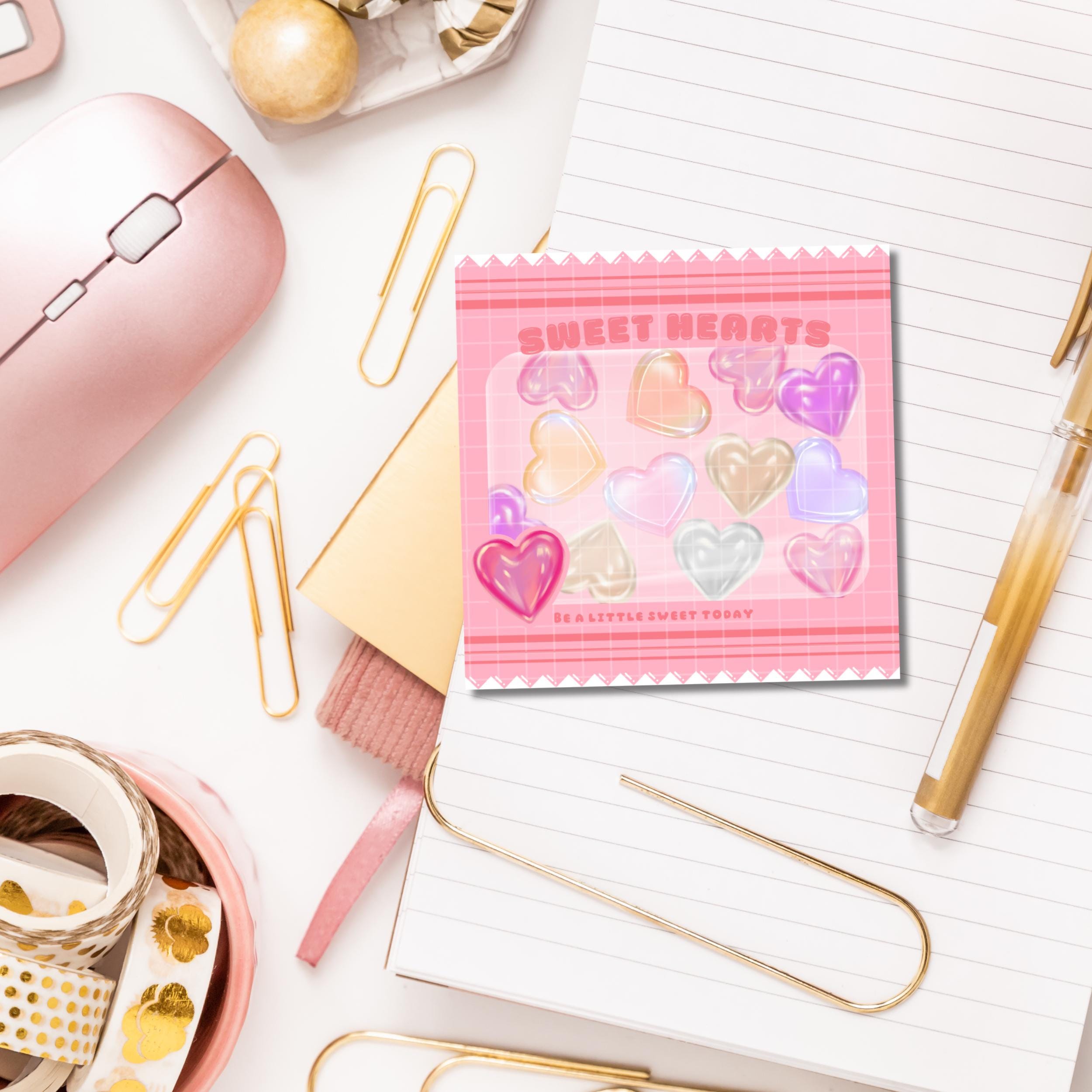 Sweet Candy Pack Notepad Printable, Colorful Candy Notepad, Cute ...