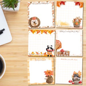 Fall Notepad, Printable Notepad, Positibe Printable, Autumn Print, Fall ...