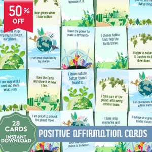 Giornata mondiale dell'ambiente, biglietto di affermazione ambientale, biglietti di affermazione positiva, stampabile positivo, citazione positiva, ecologico, Giornata della Terra