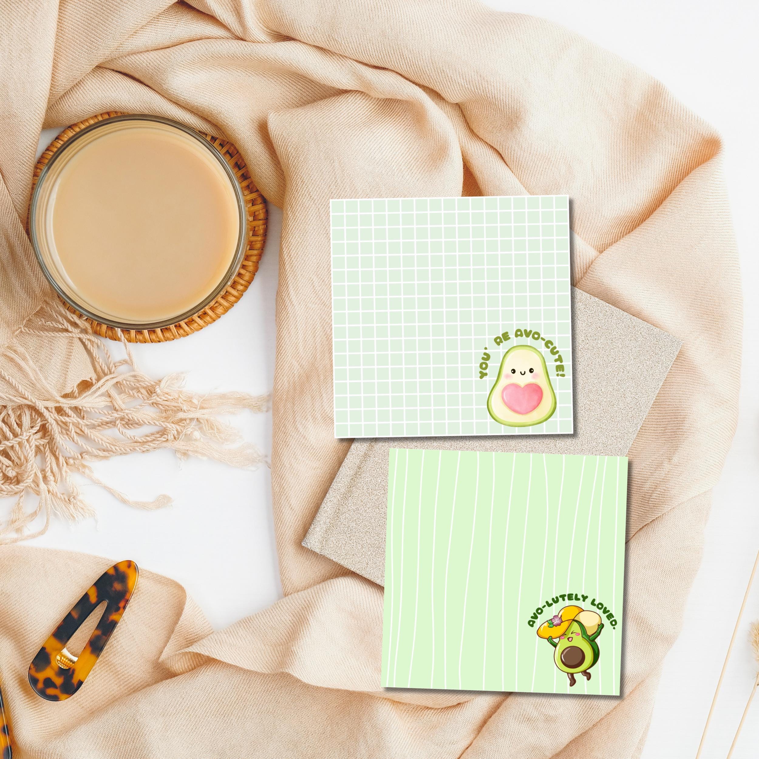 Avocado Notepad, Avocado Printable, Cute Avocado, Printable Notepad ...
