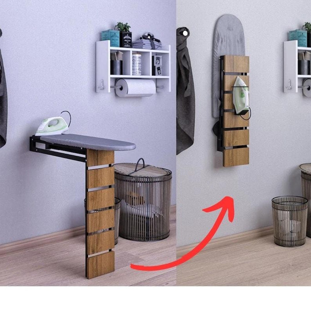 Wall Mounted Ironing Board Foldable 45.2 X 11.8 Folding Etsy