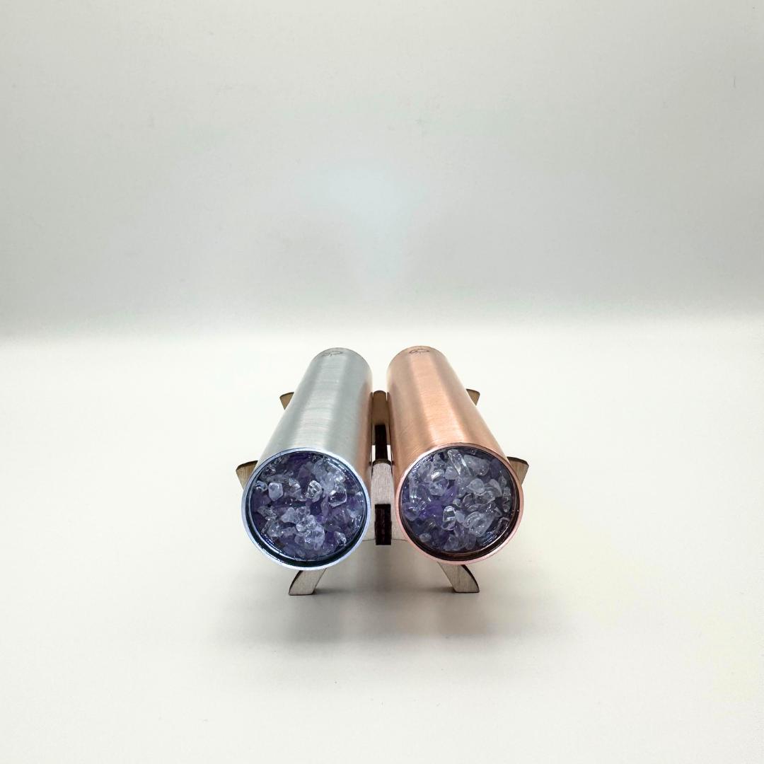 Copper Zinc Rods With Quartz, Amethyst, Rose – Meditation Grounding ...