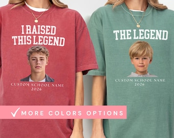 Senior 2026 Mom and Son Shirts, Custom Face Matching Family Senior Custom Senior Mom, Personalized Graduation Shirt, 2025 Senior Shirt