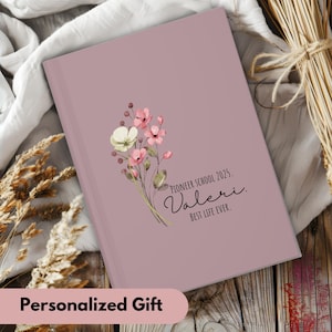 Pioneer School gift, best lifer ever, personalized pioneer school, flowers notebook for women, custom JW 2025 gifts, pioneer service school
