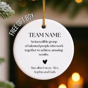 Team Definition Holidays Gift Custom Best Team Ever Gift Team Appreciation gift Coworker Appreciation Employee Appreciation Corporate gift