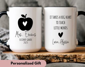 Custom grade Teacher gift, Back to school gift, Teacher Appreciation mug, Second grade teacher, New Teacher mug, Preschool thank you gift