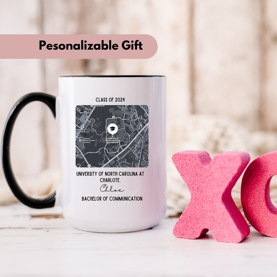 Personalized Graduation Gift, Campus Map Mug, Custom College ...