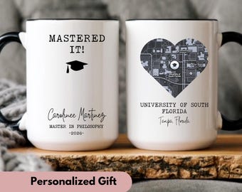 Graduation Gift 2026 Custom Masters Degree Mug Mastered It 2026 Mug Masters Degree  Graduation Mug for Masters Senior Graduation Gift