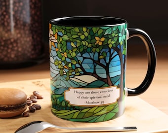 Custom Pioneer 2026 JW Matthew 5:3 Personalized Pioneer mug JW Pioneer School Mug Class of 2026 Custon Name for JW Stained Glass effect
