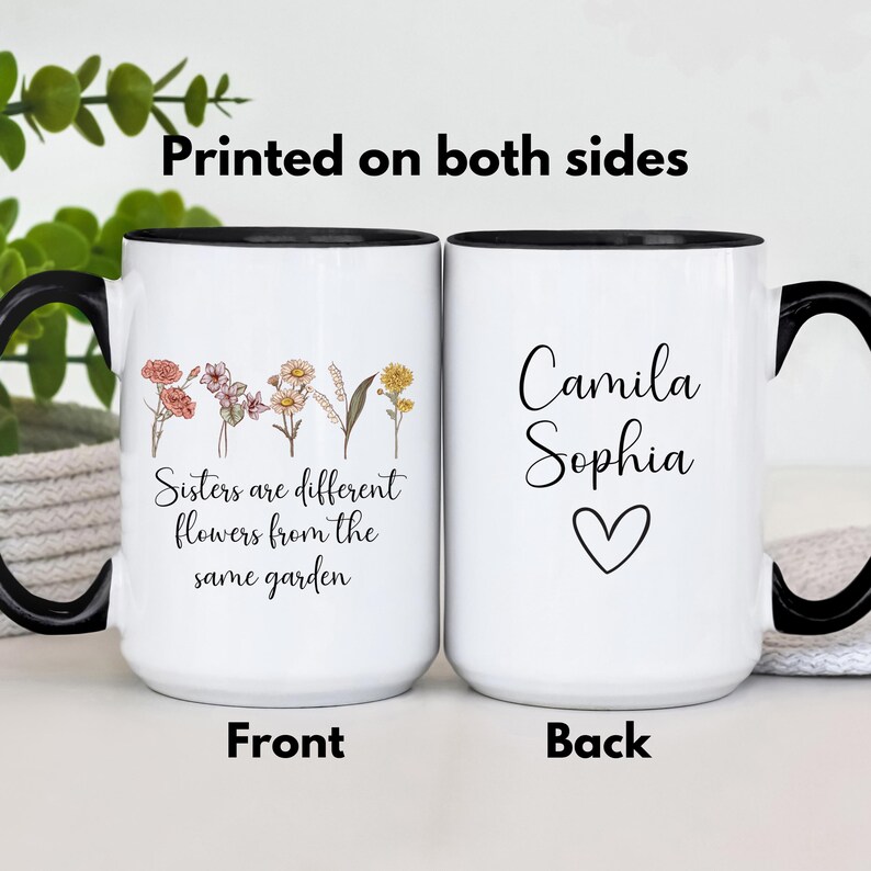 Customized Mug for Sister, Custom Sister Gifts, Sisters Are Different
