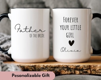Personalized Father of the bride gift, Father of the bride gift from Daughter, Father day gift, custom mug for dad, unique gift for dad