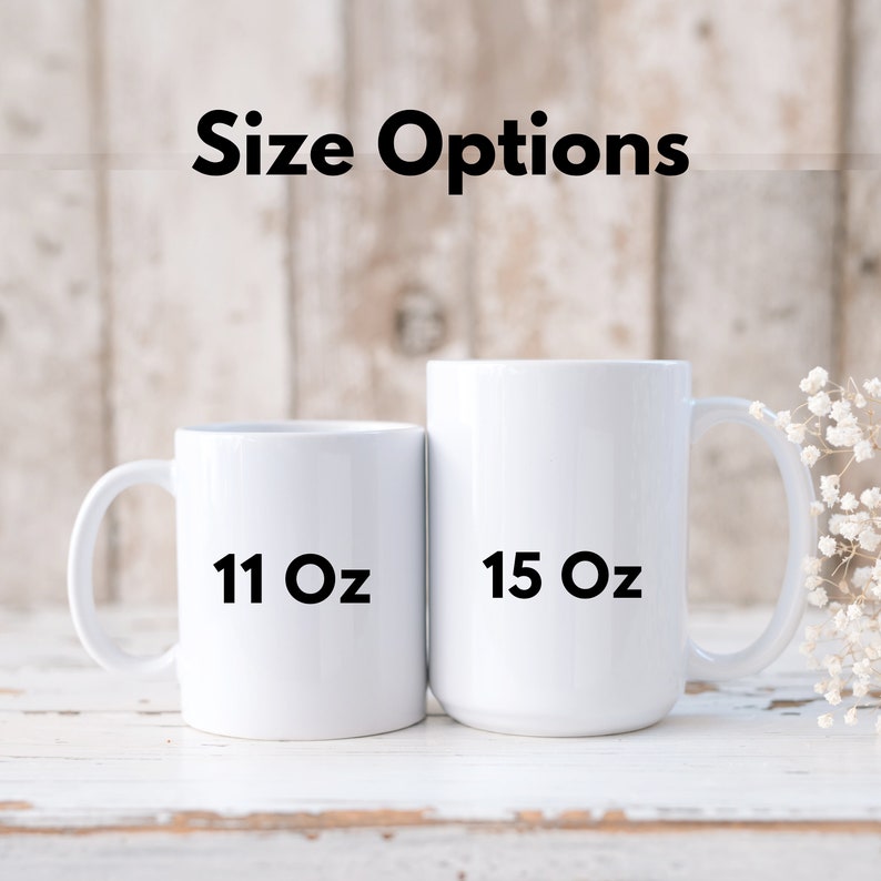 Custom 50th Birthday Gifts, Happy 50th Birthday Mug, Wildflowers Custom