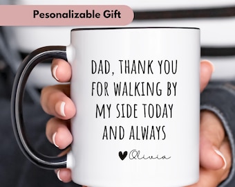 Personalized Father of the bride gift, Father of the bride gift from Daughter, Father day gift, custom mug for dad, unique gift for dad
