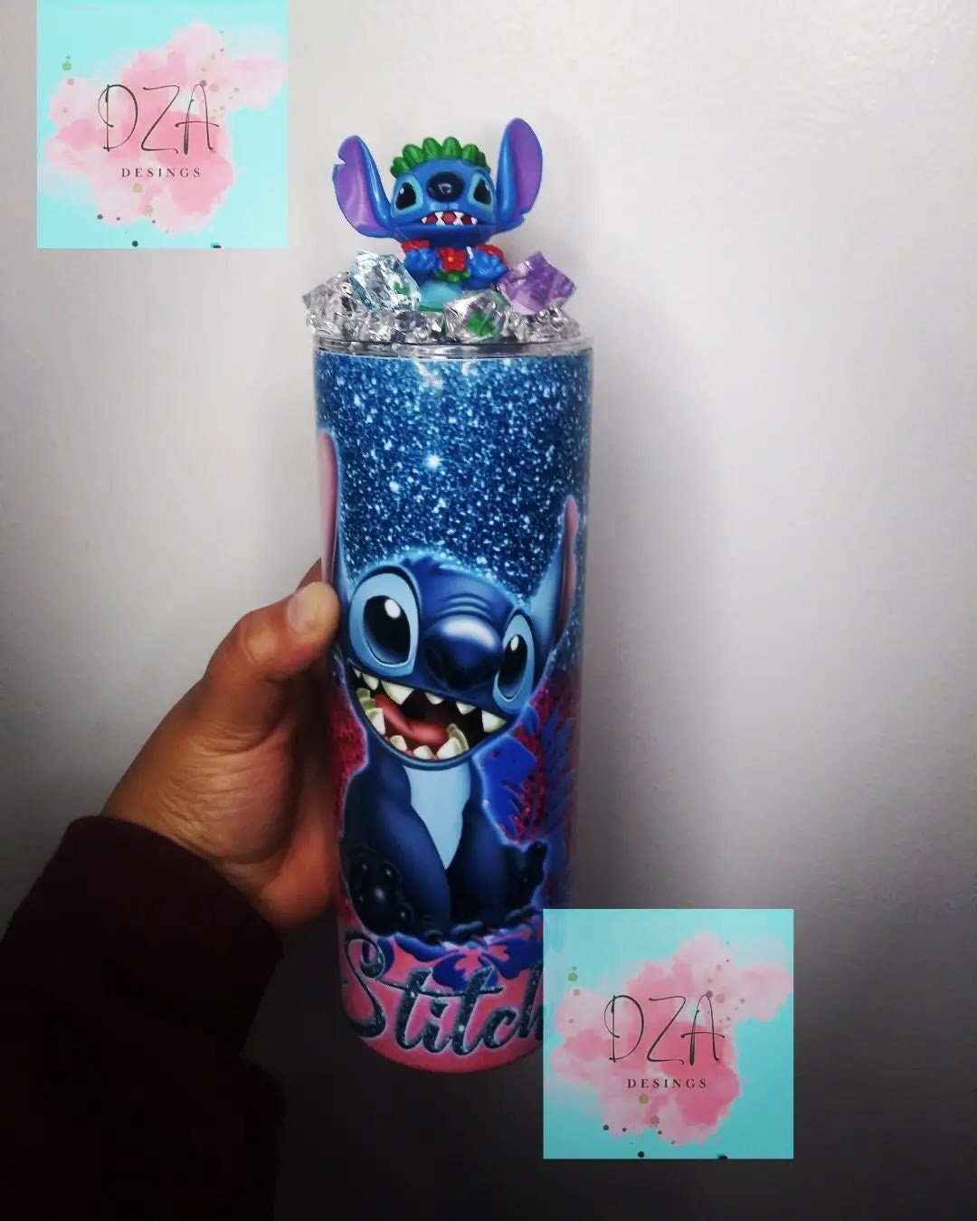 Stitch stained glass 20oz Tumbler — Bearded Lady Co