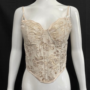 Embroidered corsets, bandeau tops, renaissance corsets, French corsets, princess crop tops, white suspenders, niche tops