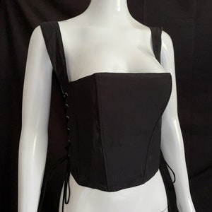 Solid Color Corsets, French Tops, Renaissance Tops, French Corsets, Princess Cropped Tops,
